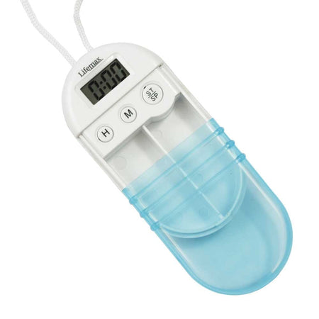 Image of Pill Box with Reminder Alarm on a plain background.