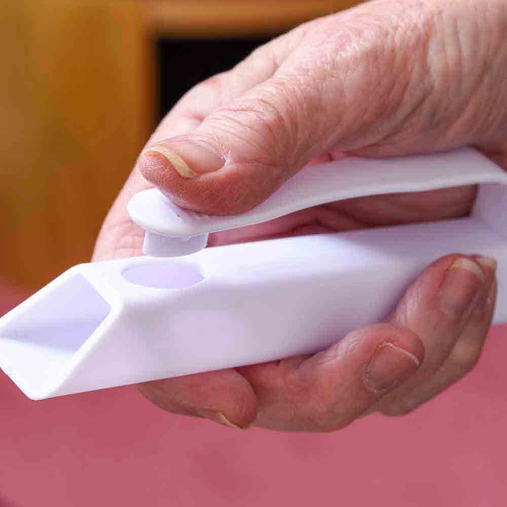 Close-up of a feature of Pill Dispenser Remover.