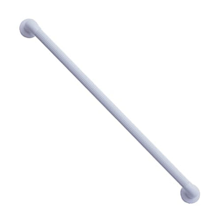 Angled view of Plastic Fluted Grab Rail-915mm 36 showing its shape, whether straight, curved or right-angled.