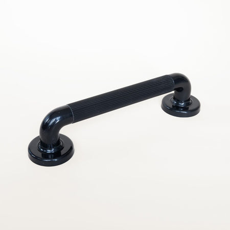 Angled view of Plastic Fluted Grab Rail showing its shape, whether straight, curved or right-angled.