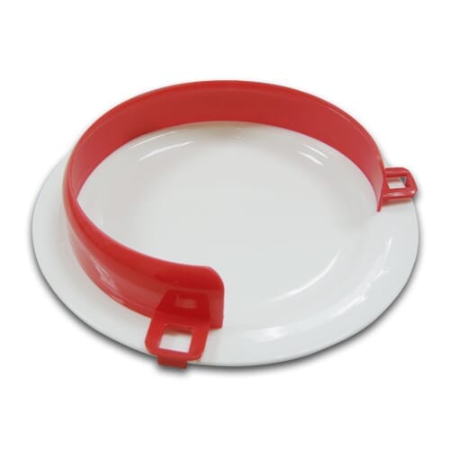 Image of Plastic Plate Guard-Red on a plain background.