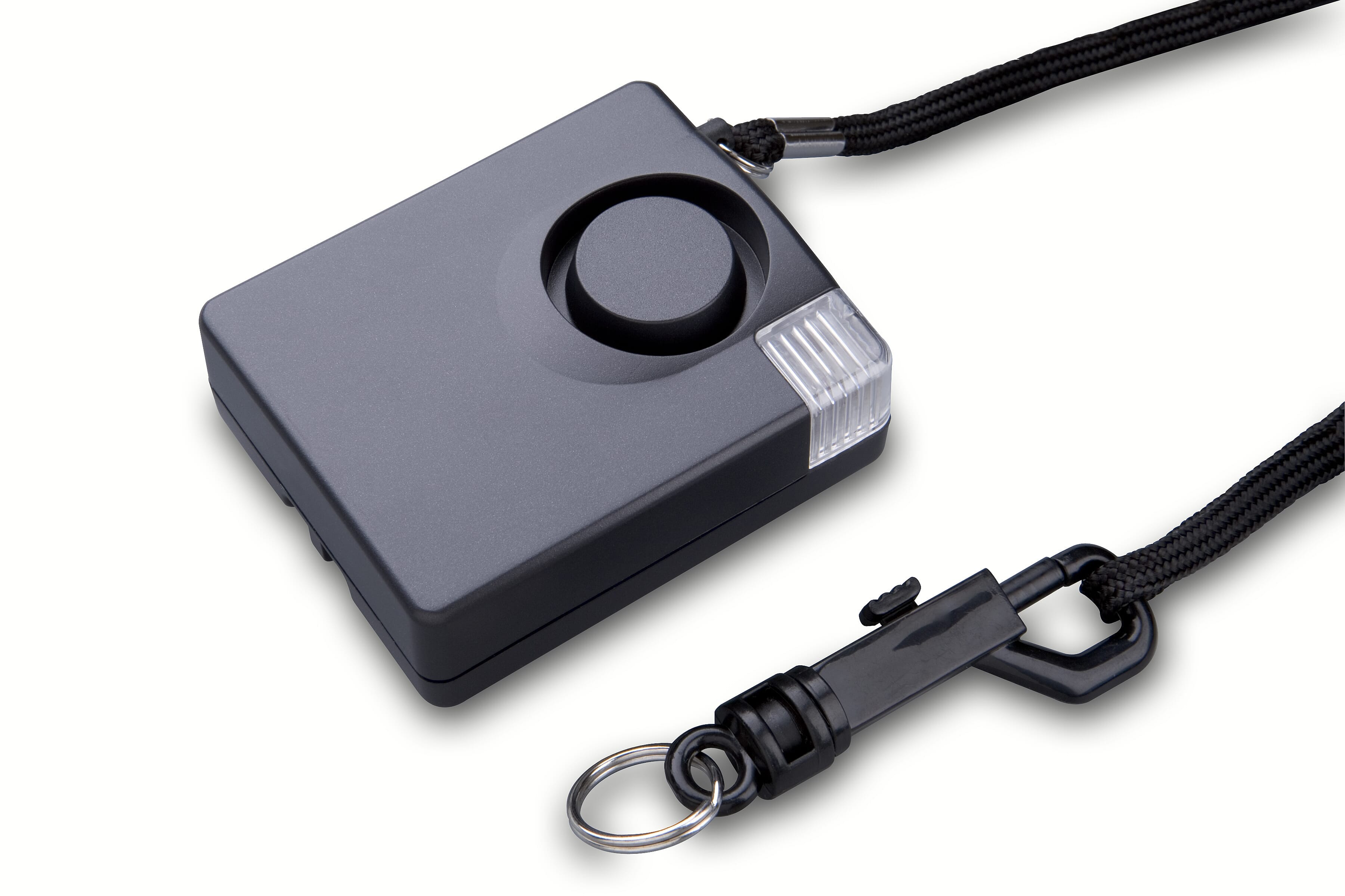 Lifestyle image of Police Preferred Personal Alarm with Strobe being used in a real-life setting.