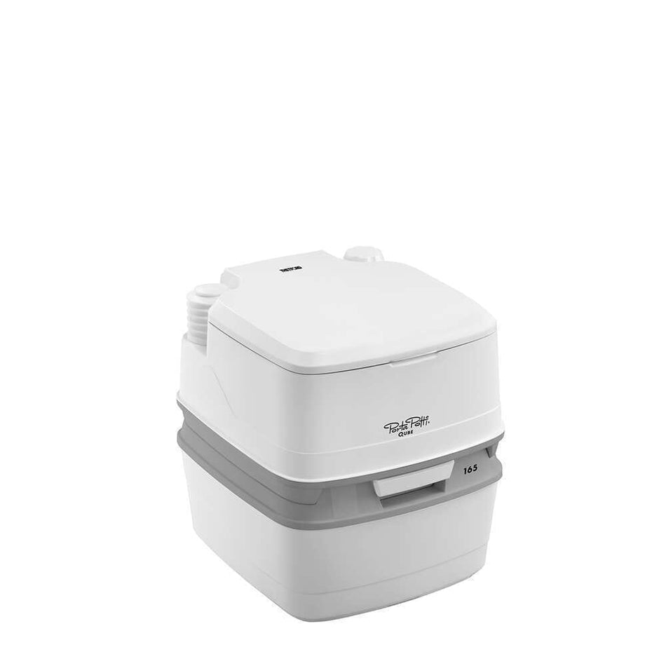 Image of Porta Potti 165 Portable Flushing Toilet on a plain background.