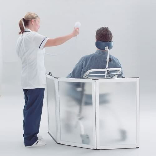 Image of Portascreen Shower Guard on a plain background.