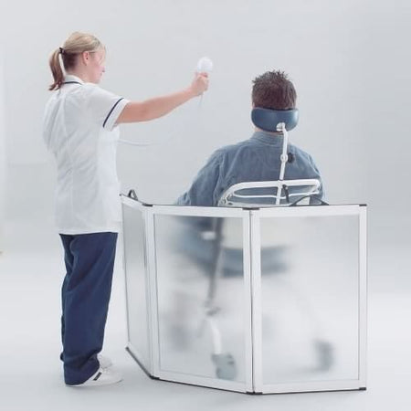 Image of Portascreen Shower Guard on a plain background.