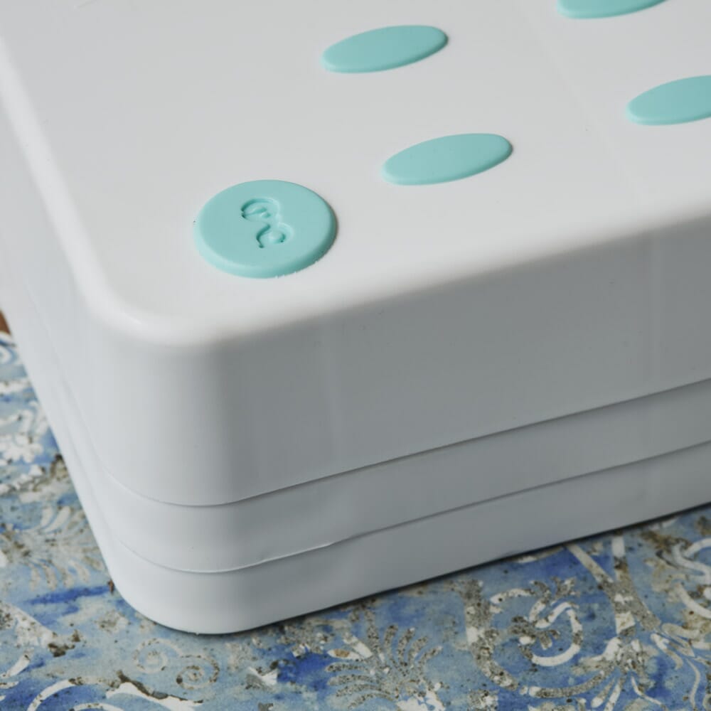 Close-up of a feature of Prima Bath Step.