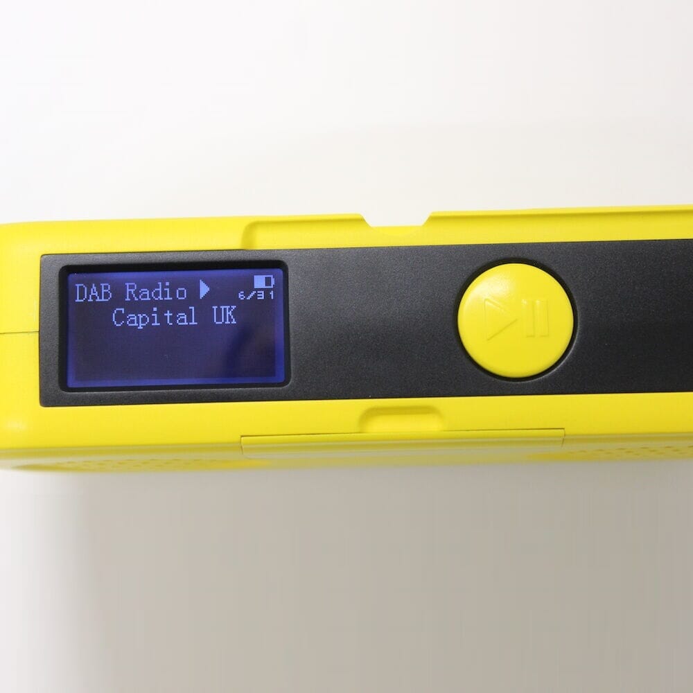 Close-up of a feature of Ravencourt Living Easy Music Player.