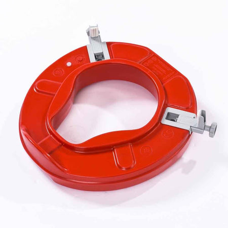 Alternative view of Red Raised Toilet Seat, showing different angle or usage.