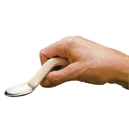 Image of Right Handed Caring Cutlery Spoon on a plain background.