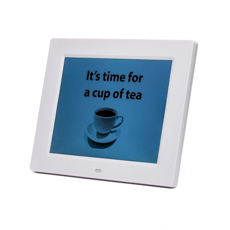 Diagram or packaging of Rosebud Reminder Clock-Dementia Clock highlighting dimensions or features.