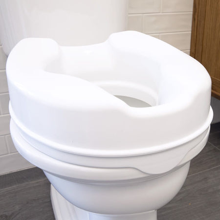 Alternative view of Savanah Raised Toilet Seat, showing different angle or usage.