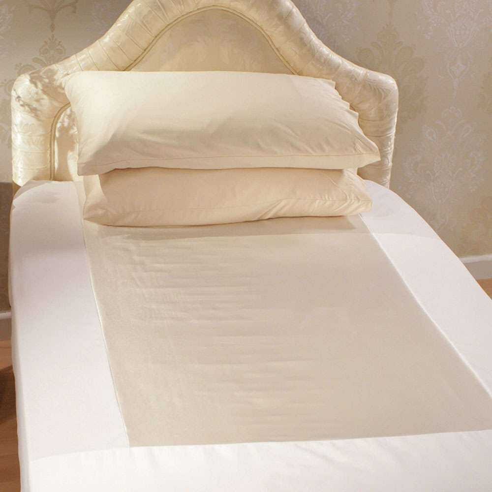 Close-up of a feature of Secure Sit and Slide Fitted Sheets.