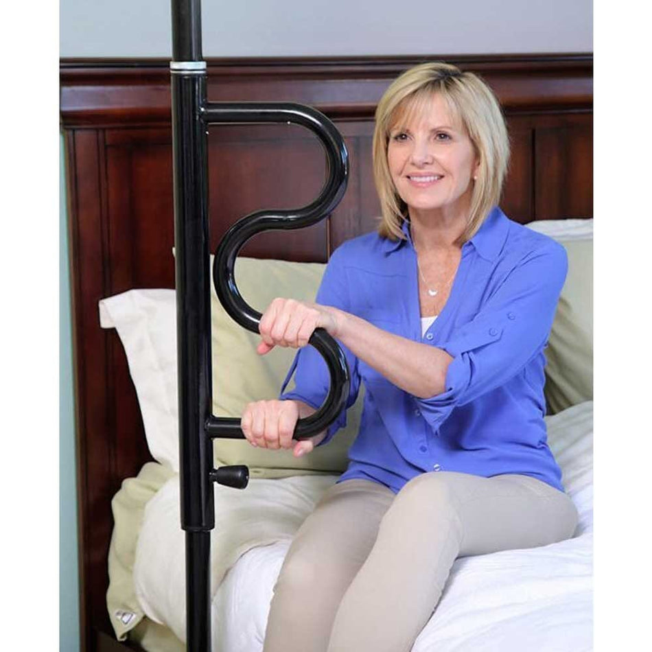 Alternative view of Security Pole With Grab Bar, showing different angle or usage.