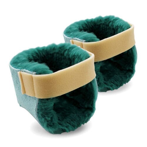 Image of Sheep Skin Heel Protectors-Pair on a plain background.