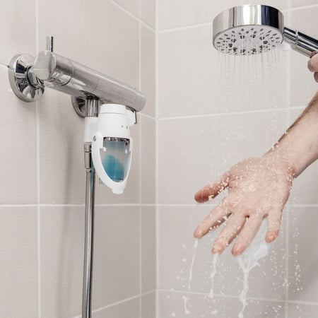 Image of ShowerSpaah Bubble Showerhead Set on a plain background.