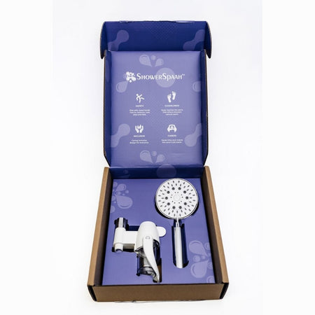 Alternative view of ShowerSpaah Bubble Showerhead Set, showing different angle or usage.