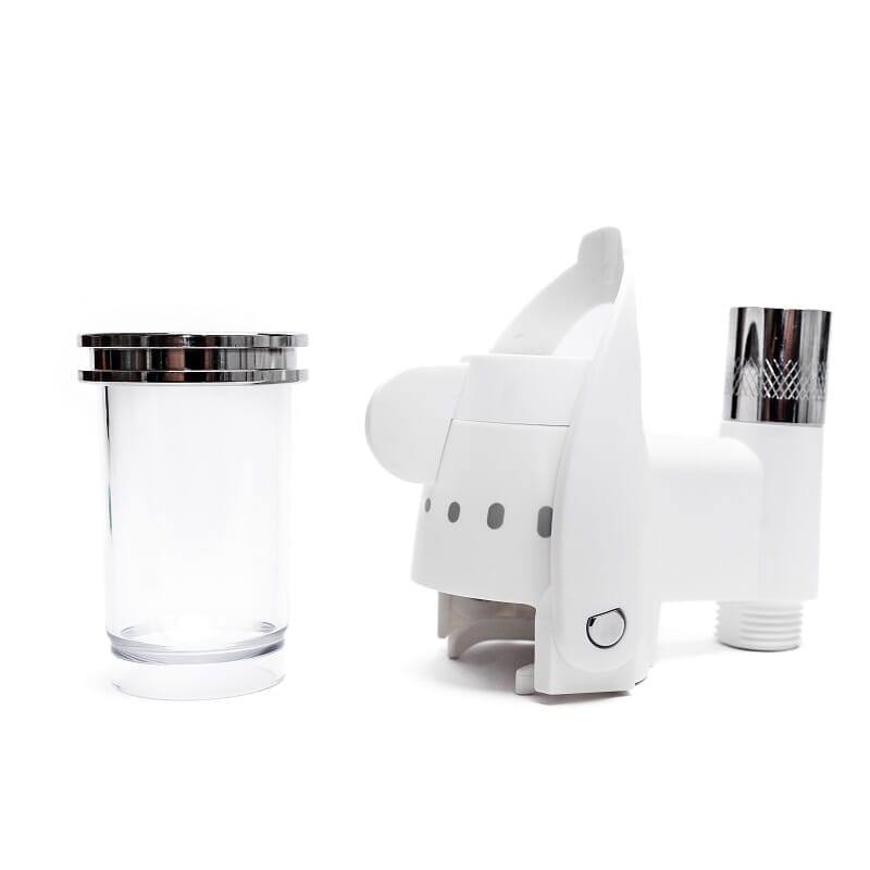 Lifestyle image of ShowerSpaah Bubble Showerhead Set being used in a real-life setting.