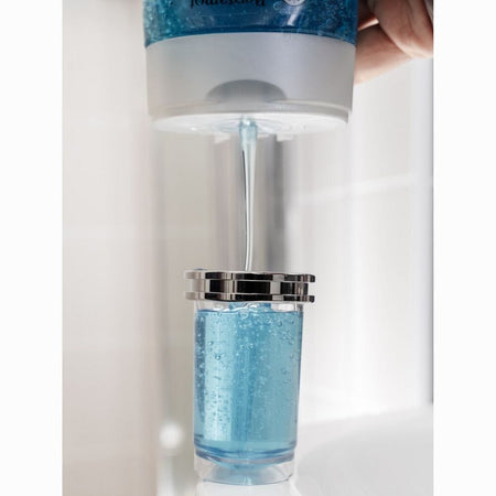 Diagram or packaging of ShowerSpaah Bubble Showerhead Set highlighting dimensions or features.