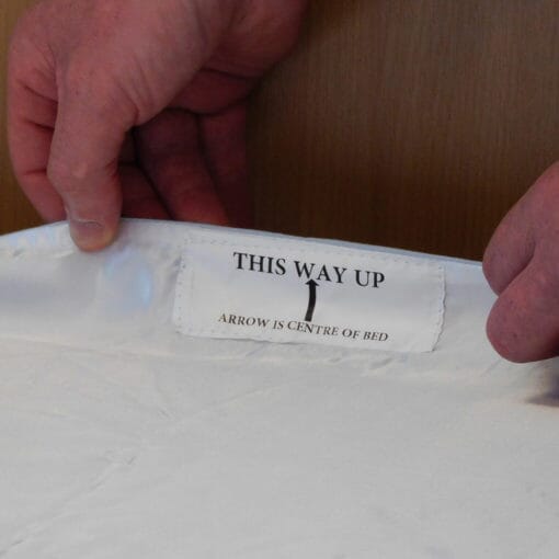 Lifestyle image of Siba Satin 2 Way Fitted Base Sheet being used in a real-life setting.