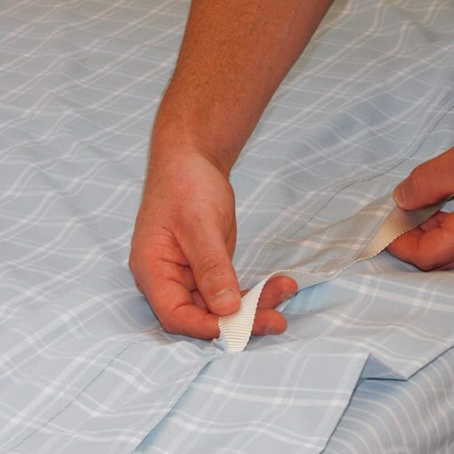 Alternative view of Siba Satin 4 Way Top Midi Draw Sheet, showing different angle or usage.