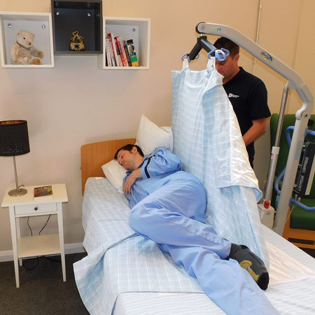 Close-up of a feature of Siba Satin 4 Way Top Midi Draw Sheet.