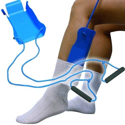 Image of Sock Assist-Two Cord Handles on a plain background.