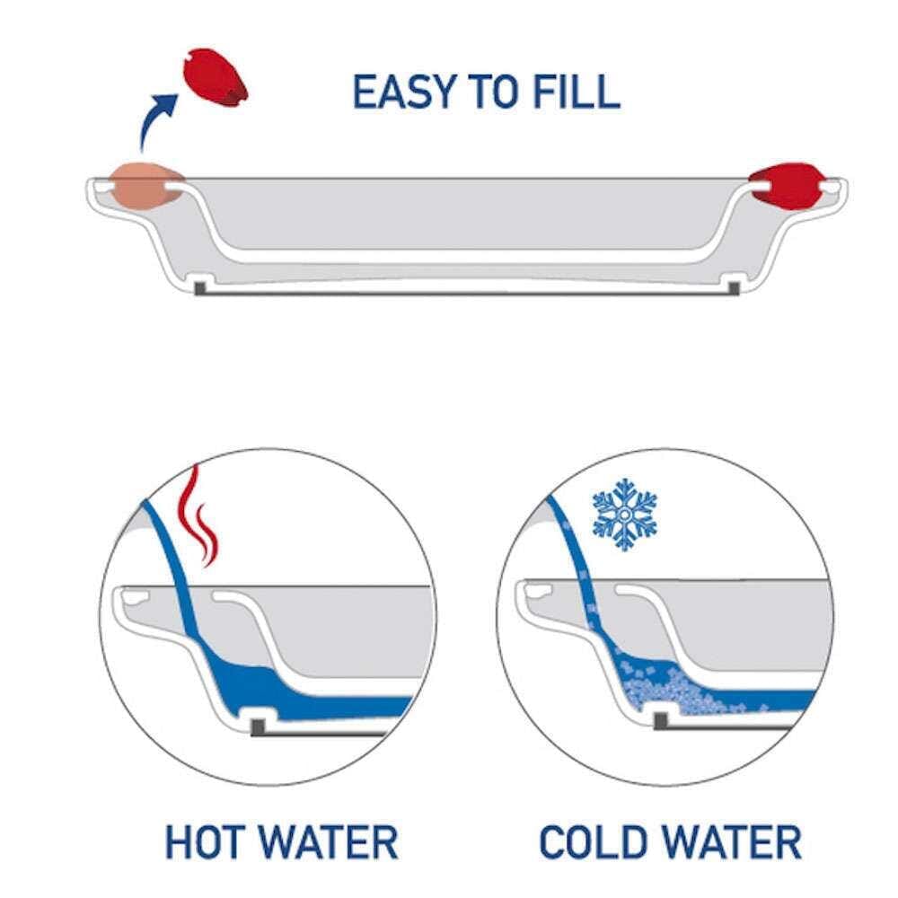 Alternative view of Soft Grip Keep Warm Thermo Plate, showing different angle or usage.