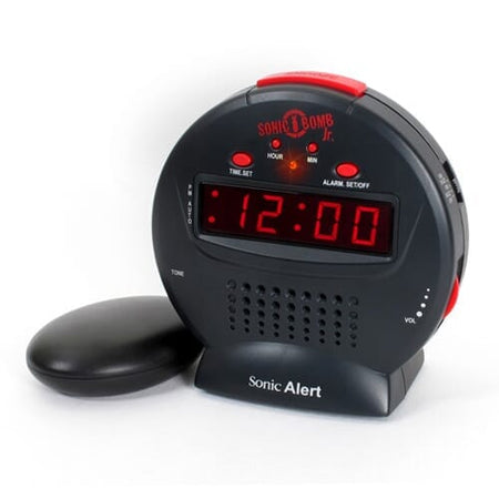 Image of Sonic Bomb Junior Extra Loud Alarm Clock on a plain background.