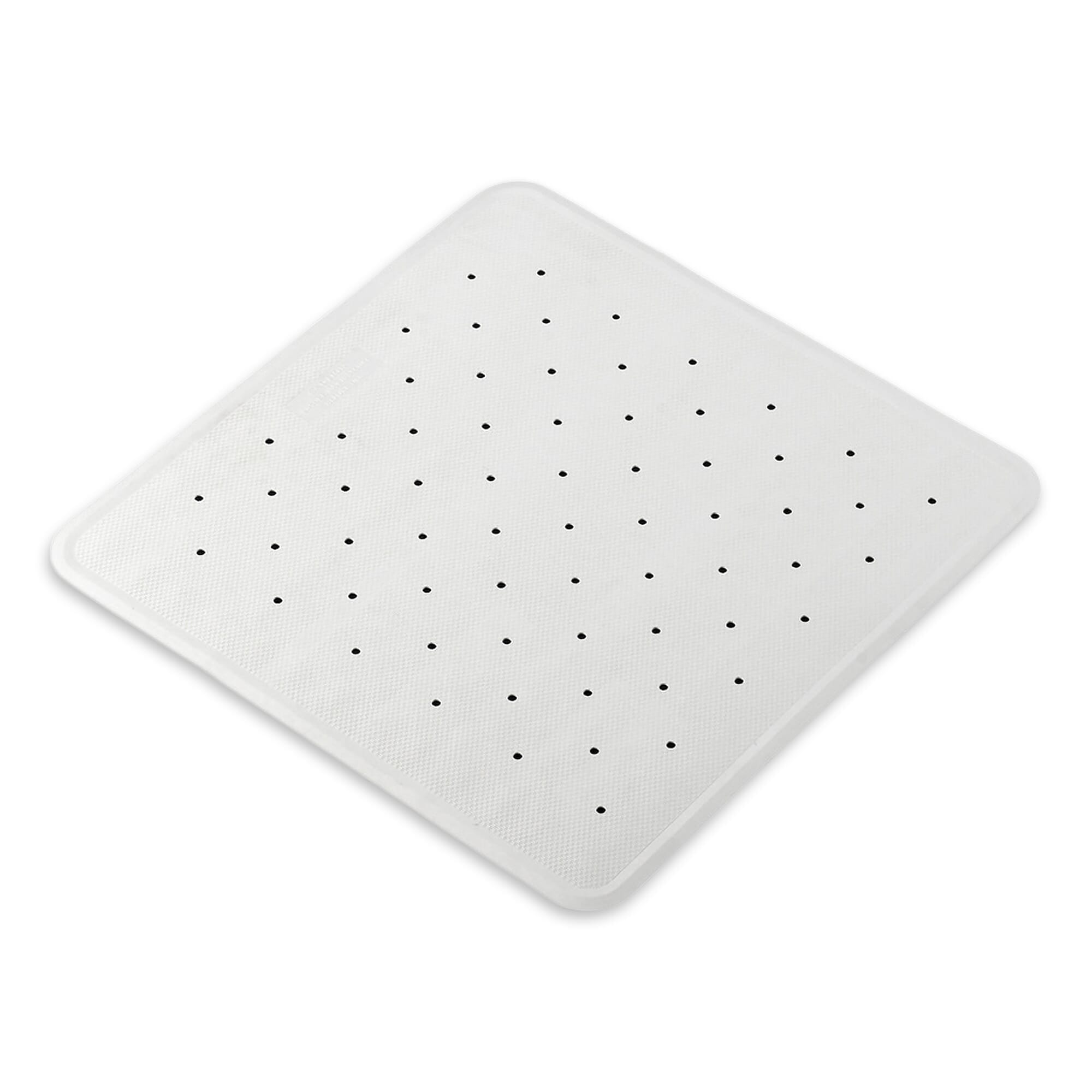 Close-up of the suction cups or textured underside of Square Shower Mat bath mat.