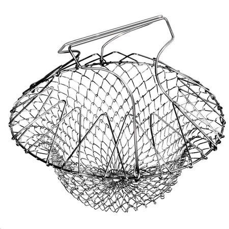 Alternative view of Stainless Steel Cooking Basket, showing different angle or usage.