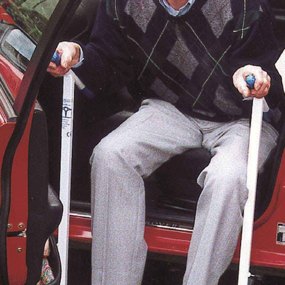 Close-up of a feature of Stand Easy Standing Aid Frame.