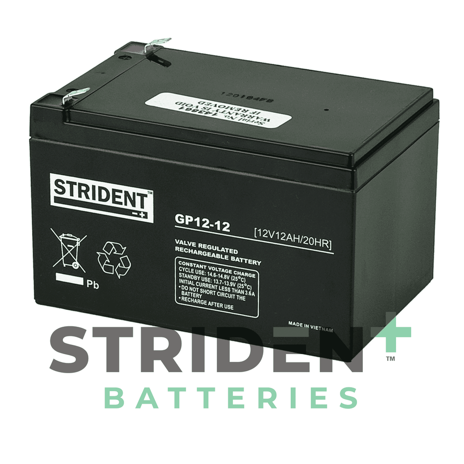 Strident AGM Battery 12V 12AH