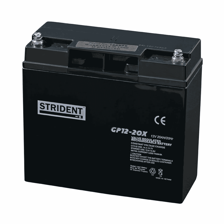 Strident AGM Battery 12V 20AH