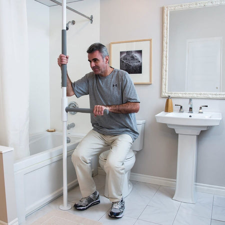 Diagram or packaging of SuperBar for SuperPole highlighting dimensions or features.