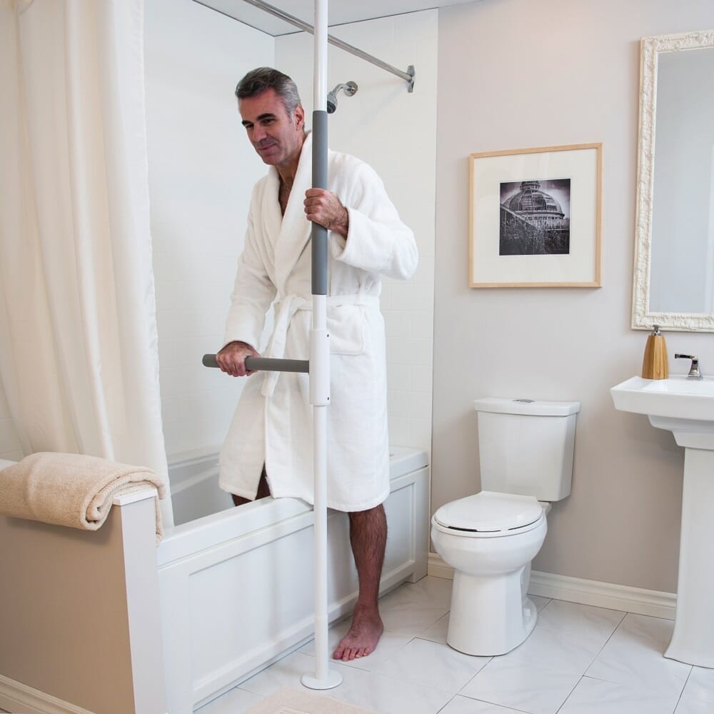 Diagram or packaging of SuperBar for SuperPole highlighting dimensions or features.