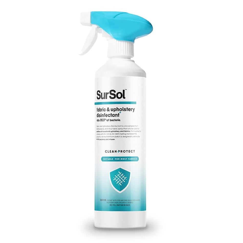 Image of SurSol Fabric Disinfectant Spray on a plain background.