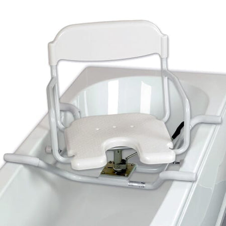 Image of Swivel Bath Seat with Cutout on a plain background.