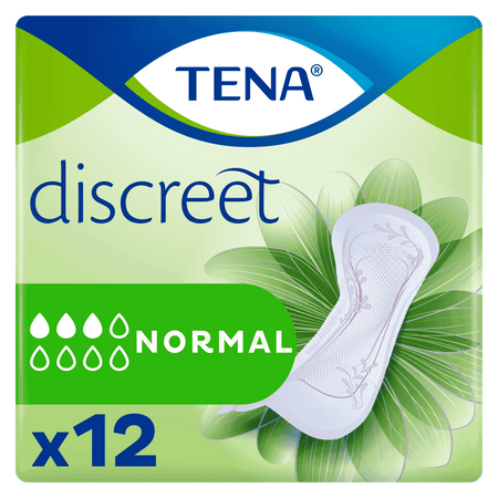 Image of TENA Lady Discreet Incontinence Pads on a plain background.