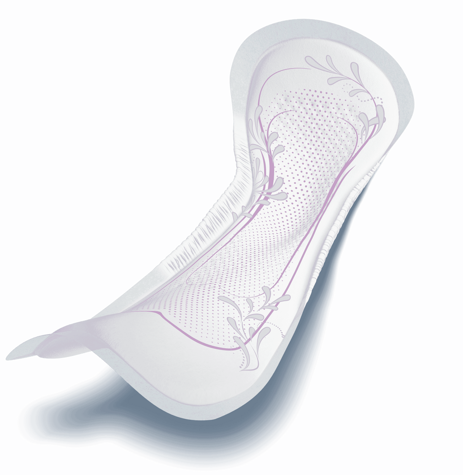 Alternative view of TENA Lady Discreet Incontinence Pads, showing different angle or usage.