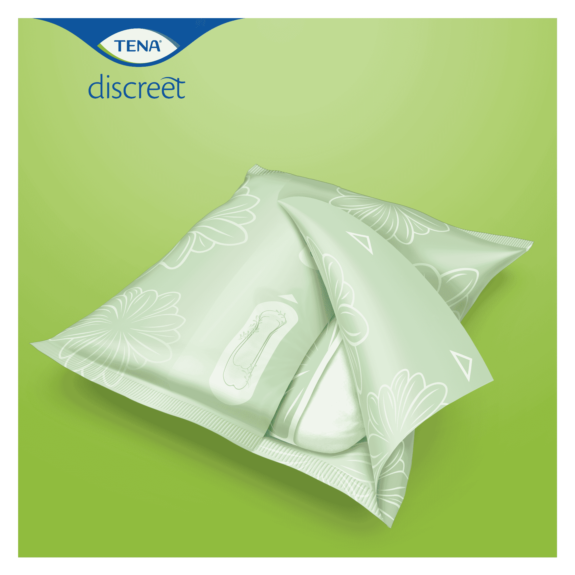 Close-up of a feature of TENA Lady Discreet Incontinence Pads.