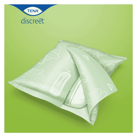 Close-up of a feature of TENA Lady Discreet Incontinence Pads.