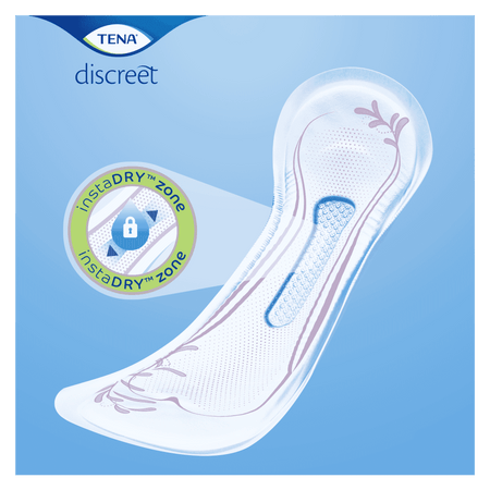 Alternative view of TENA Lady Discreet Incontinence Pads, showing different angle or usage.