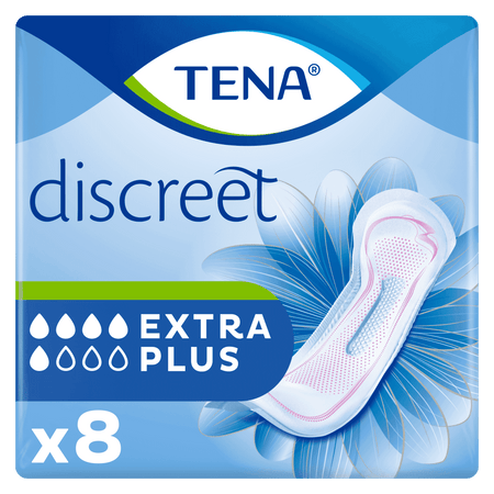 Image of TENA Lady Discreet Incontinence Pads on a plain background.