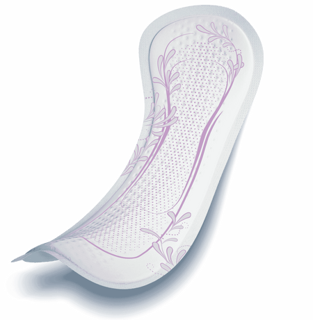 Close-up of a feature of TENA Lady Discreet Incontinence Pads.