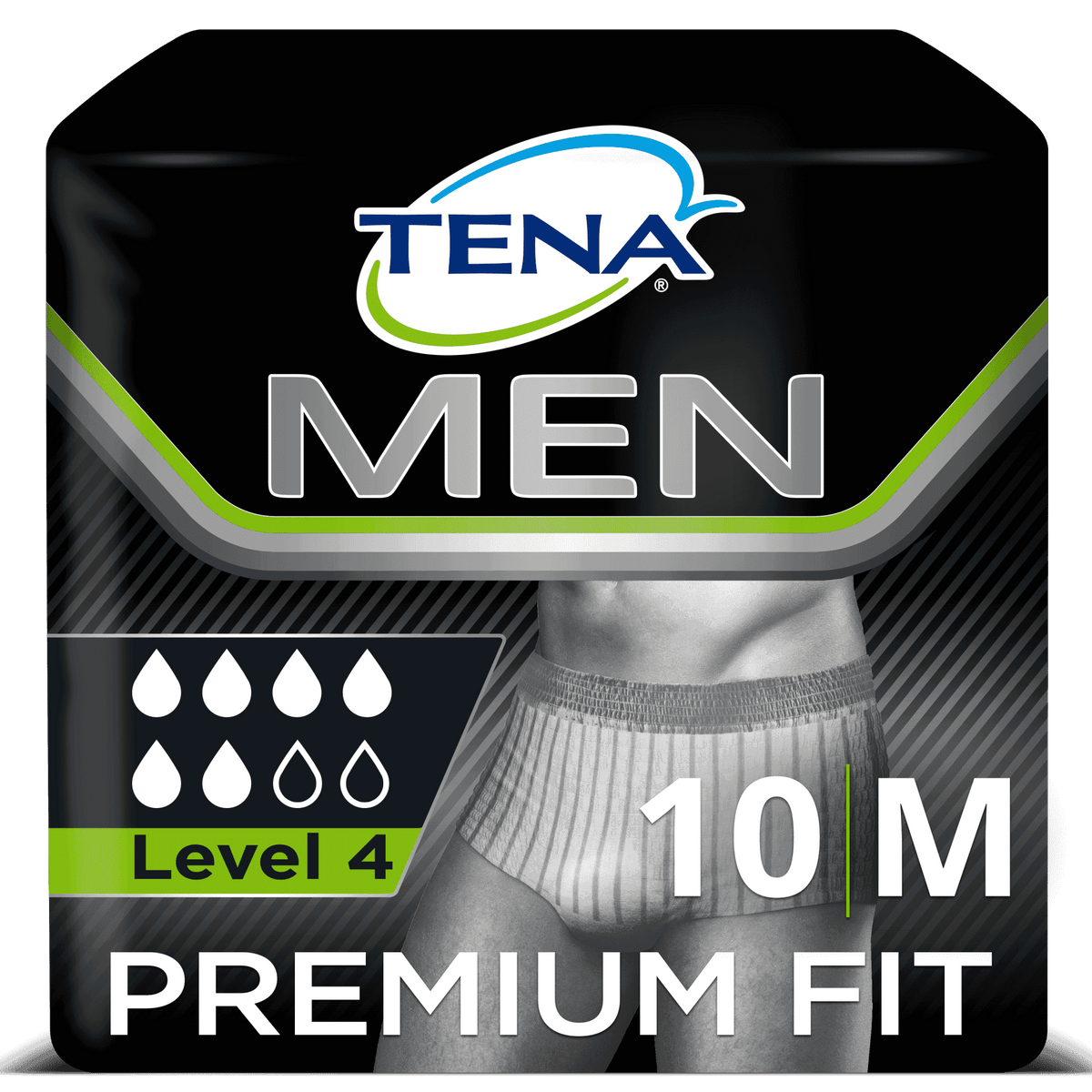 Image of TENA Men Level 4 Incontinence Pants on a plain background.