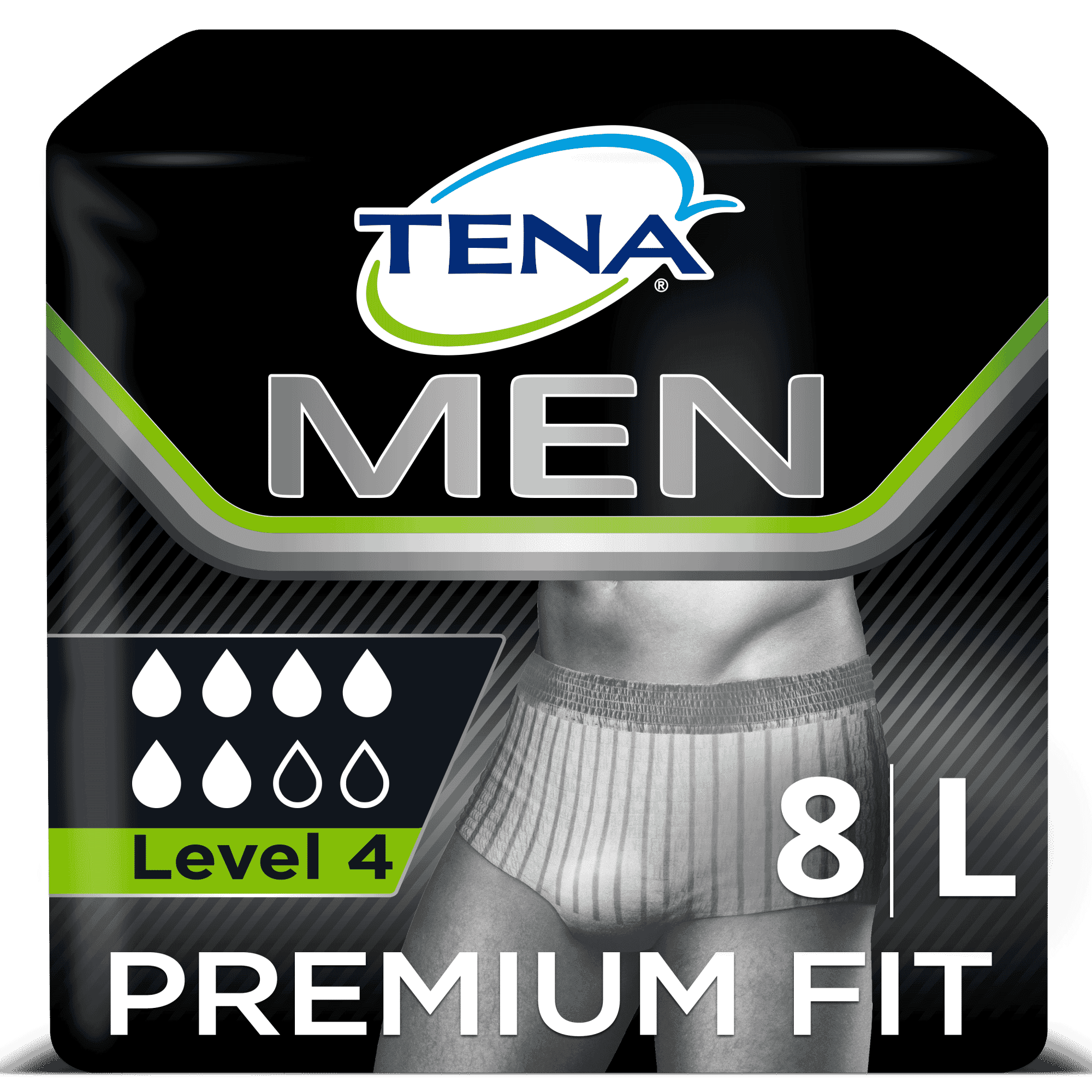 Image of TENA Men Level 4 Incontinence Pants on a plain background.