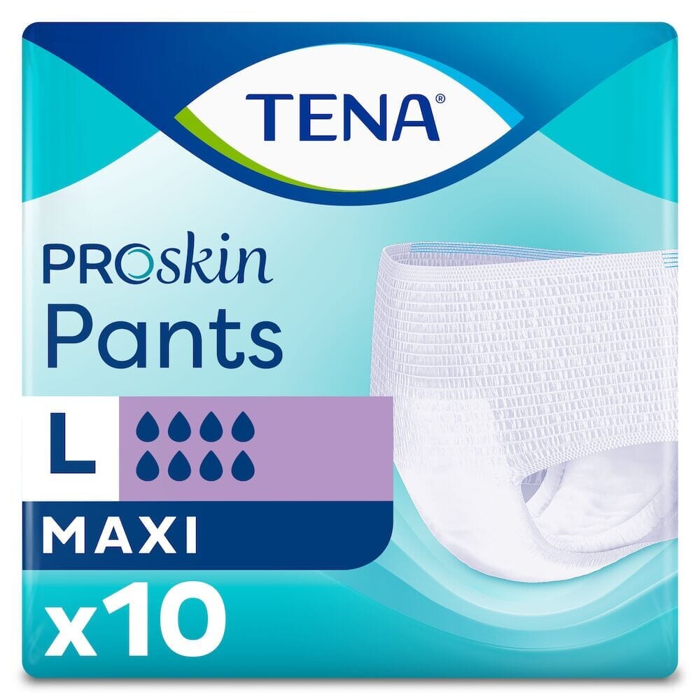 Image of TENA Pants Maxi Incontinence Pants on a plain background.