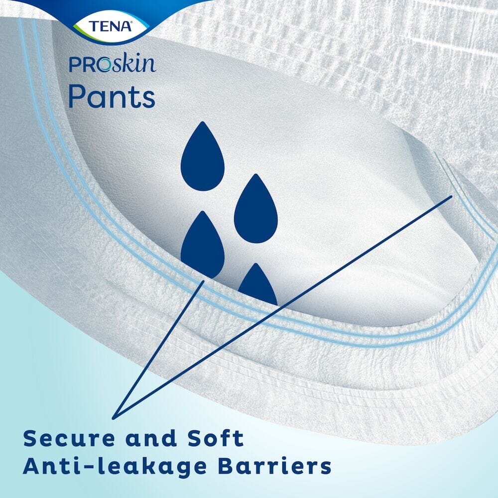 Close-up of a feature of TENA Pants Maxi Incontinence Pants.