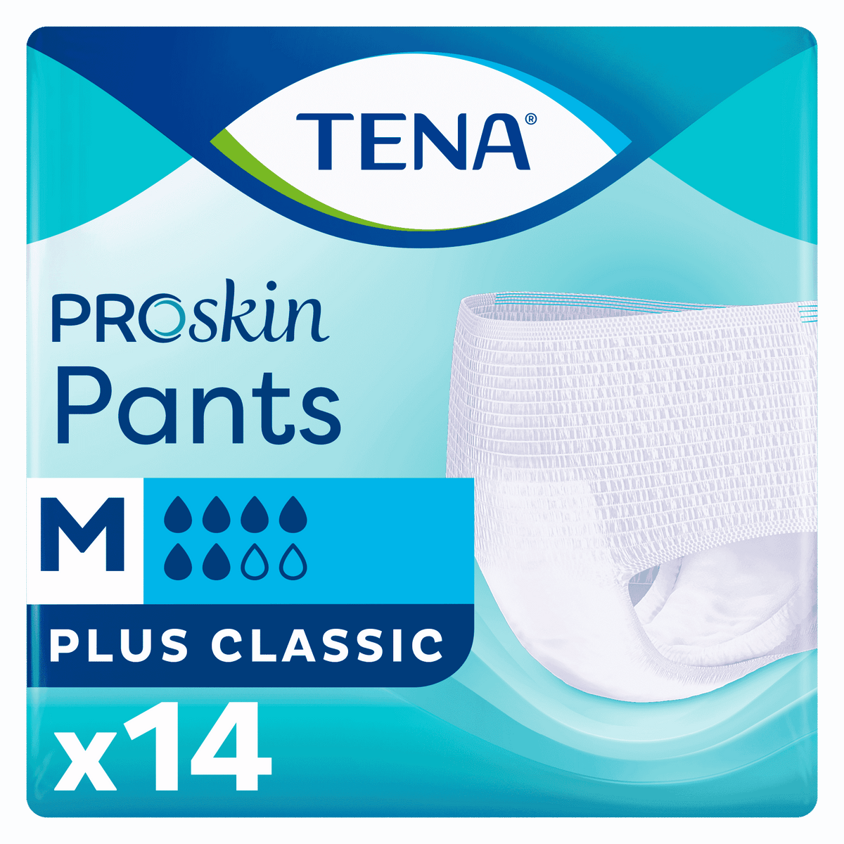 Image of TENA Pants Plus Incontinence Pants on a plain background.
