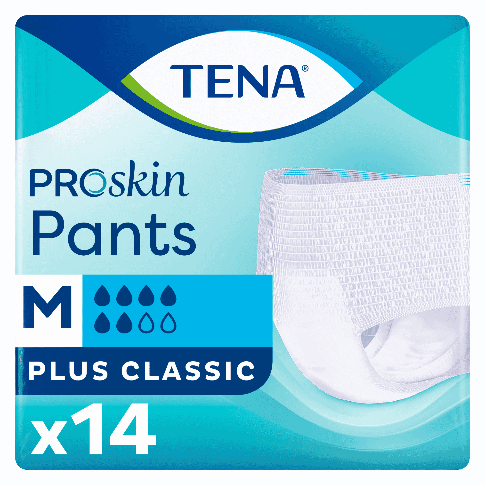 Image of TENA Pants Plus Incontinence Pants on a plain background.